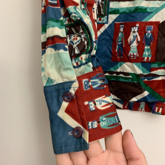 Vintage Patterned Button Down - Picture 4 of 5